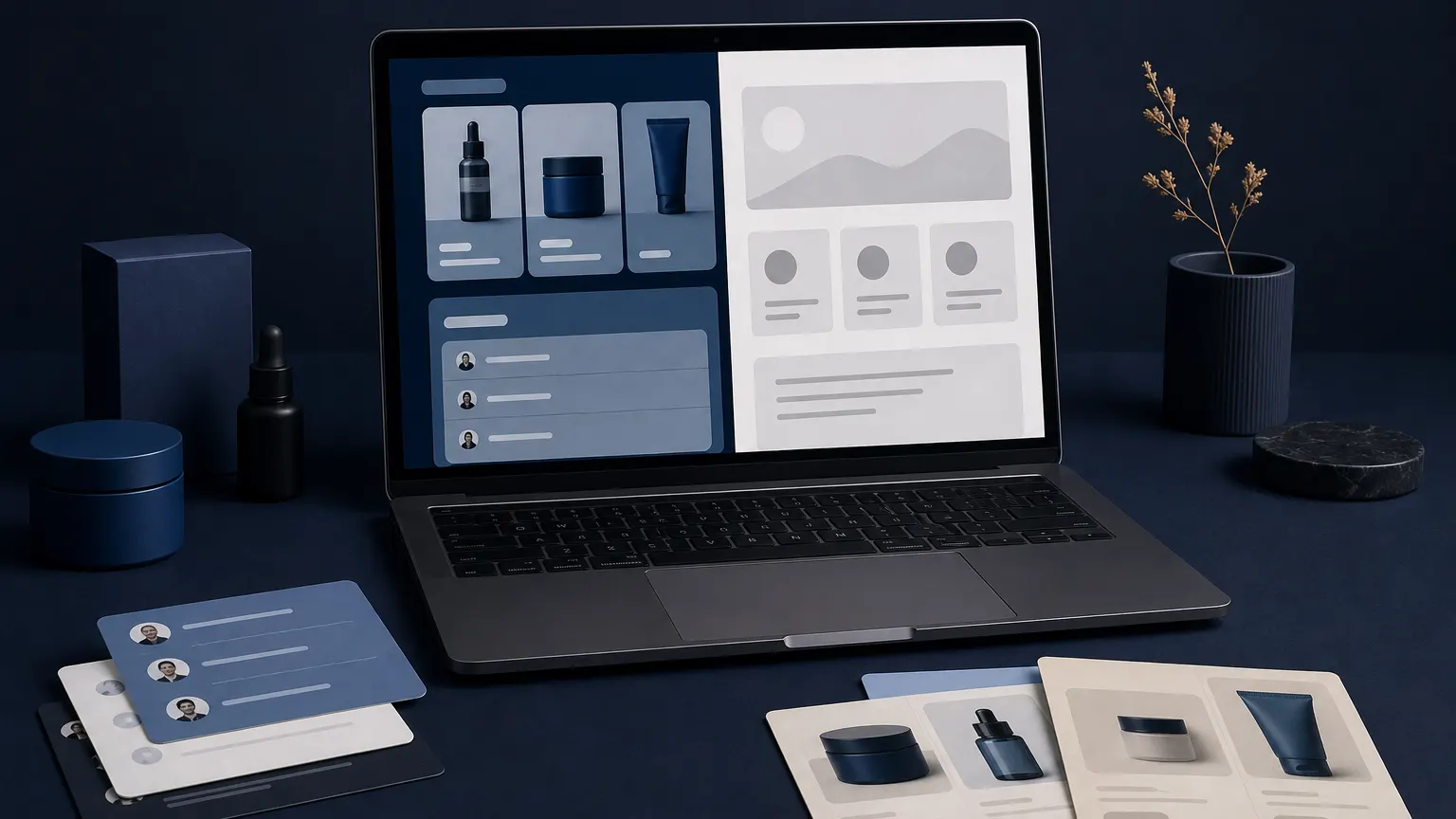 Editorial image of owned storefront workspace